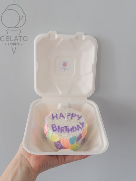 Свічка бенто Happy Birthday Свічка бенто Happy Birthday фото